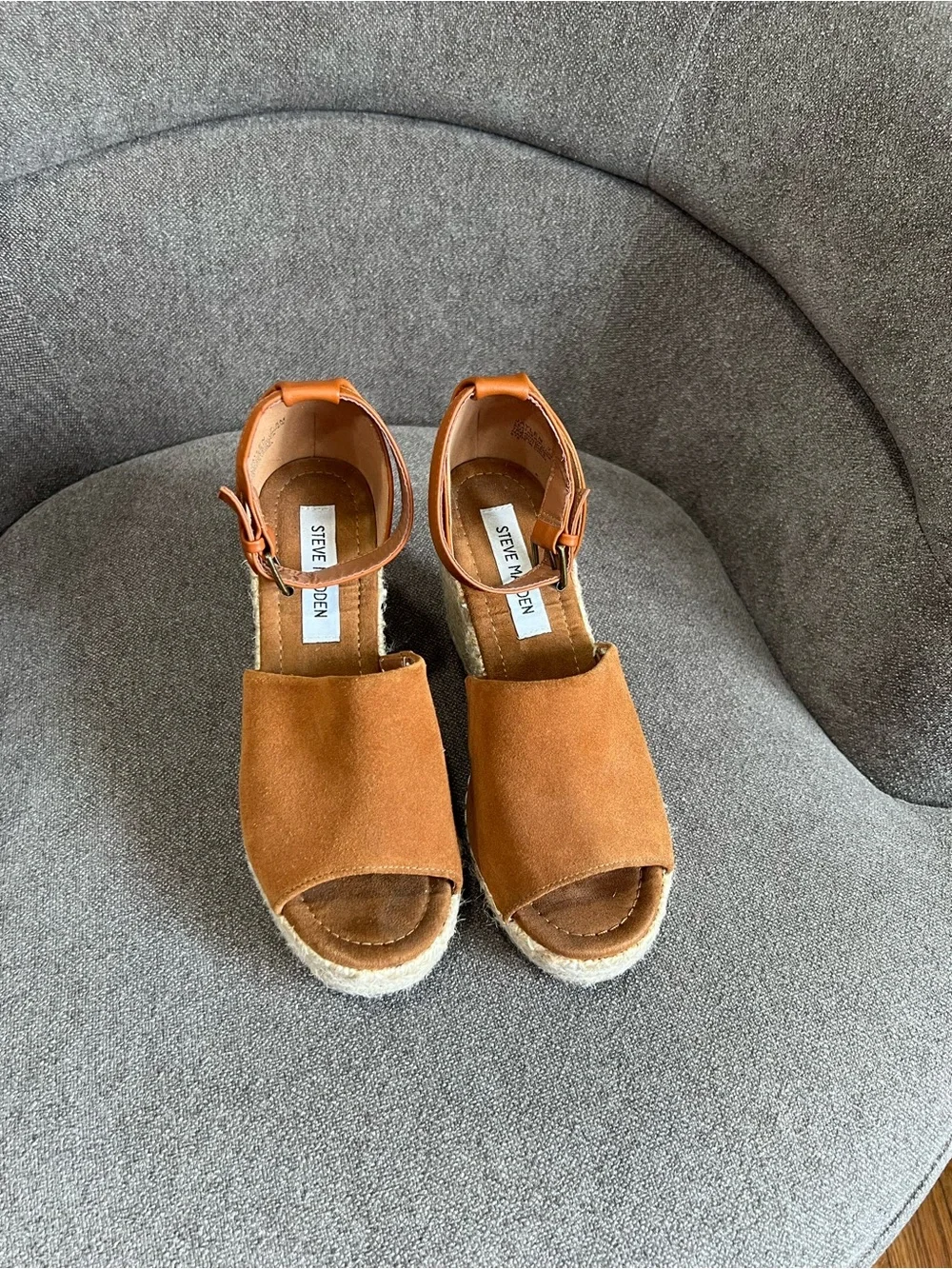 Steve Madden suede Jaylen spadrille sandals size 7.5